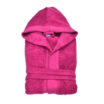 Accappatoio Con Cappuccio Andrea Home Jsupersoft Fucsia Fucsia Xxl