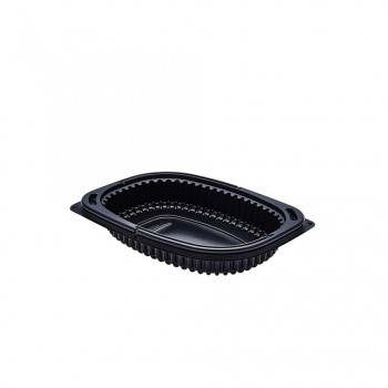 Vaschetta Cookipack nera cm 19x14x3,2 cc 400  - di plastica